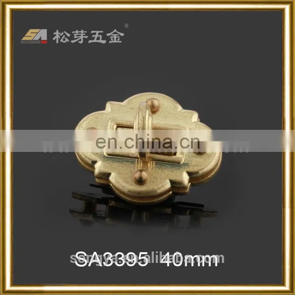 Customized Design Handbag Hardware Twist Lock, Plated Metal Lock For Handbag Accesories photo-2