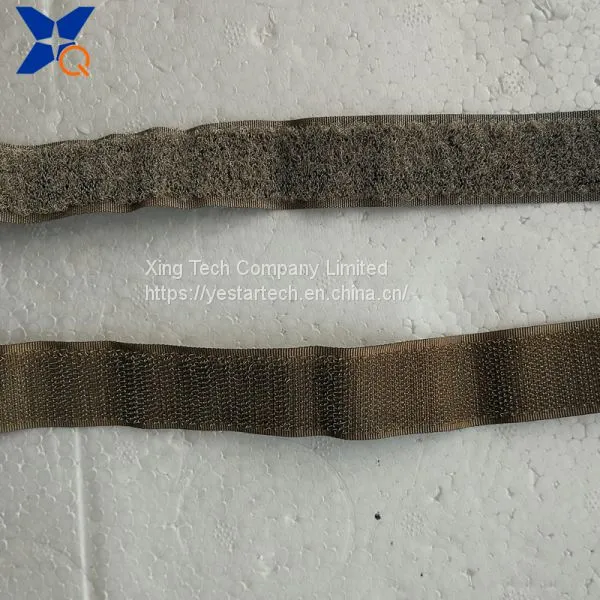 Pure Silver Plated Conductive Nylon Hook and Loop Tape Shielding Electromagnetic Wave Radiation 25mm Width-XTAA073 photo-4