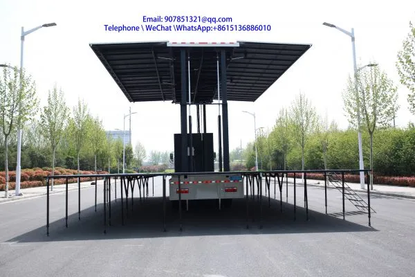 9.6 m Road Show LED Mobile Advertising Vehicleled Stage Truck for Sale photo-3