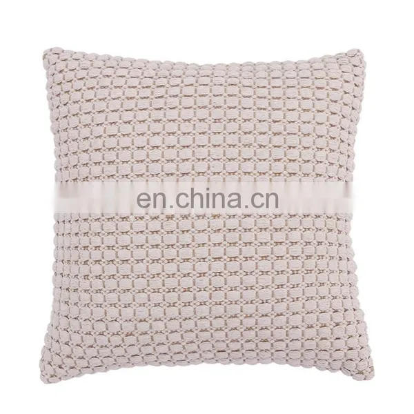Latest Design Home Accessories Cotton Woven Boho Throw Pillow Case Cover Plain Couch Cushion Cover photo-6