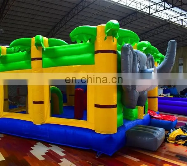 Air Pop up Popular Inflatable School Bouncy Castle With Elephant Theme Cartoon photo-6