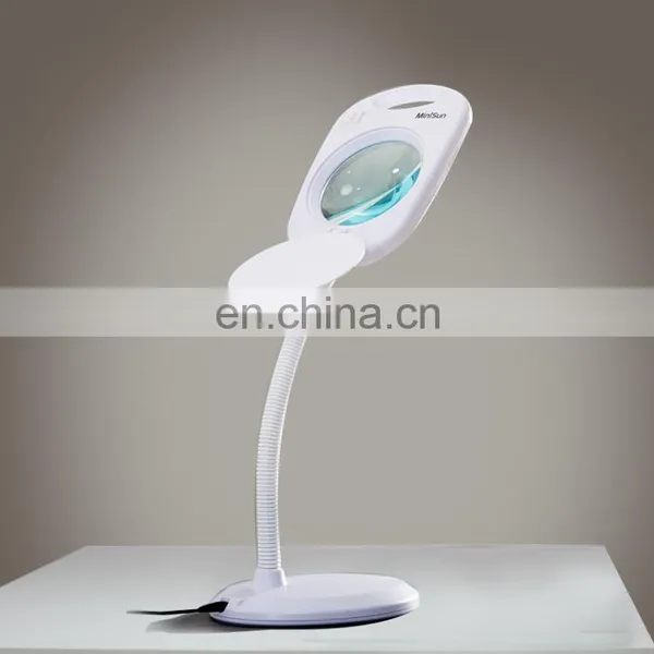 Top Quality European Simple Design Plastic Desk Portable Magnifying Lamp photo-5