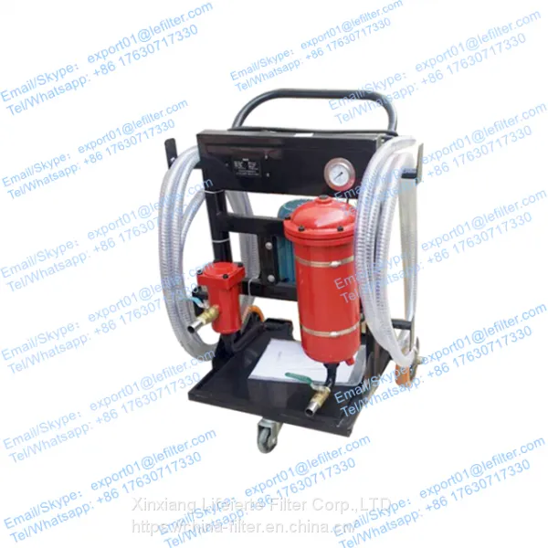 Hydraulic Oil Vacuum Filter Cart for Wood Working Powder Coating Metallurgy Customized Mobile High-precision Filtration photo-2