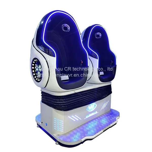 Earn Money 2021 New VR Game Machine Virtual Reality Cinema 9D VR Egg Chair Simulator 2 Seats photo-3