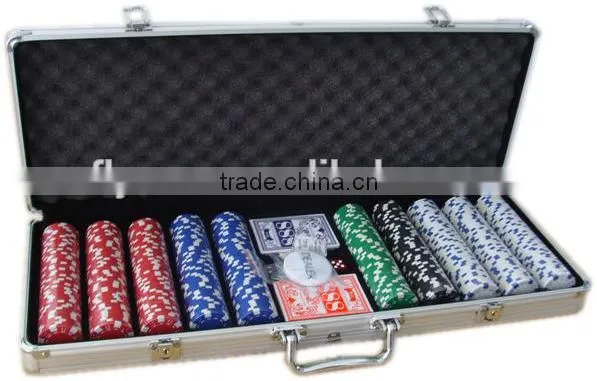 1000pcs Dice Poker Chip Set in Silver Round Corner Aluminum Case for Casino photo-5