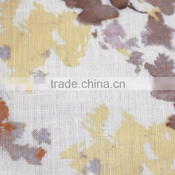 21*21 Linen Print Fabric,fashion Linen Fabric for Dress & Blouse,100% Linen Fabric photo-5