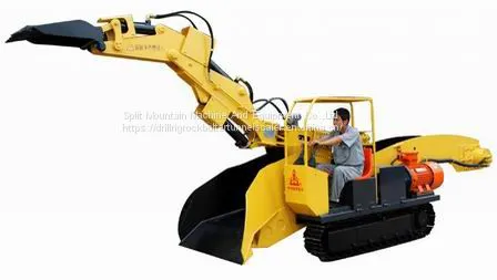 Haggloader KB8L Continuous Loading in Narrow or Confined Spaces in Long Tunnels Rubber Tired