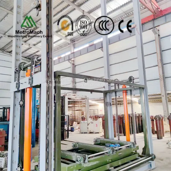 Woodworking Plywood Multi-layer Hydraulic Hot Press Machine With Loader and Unloader Line photo-4