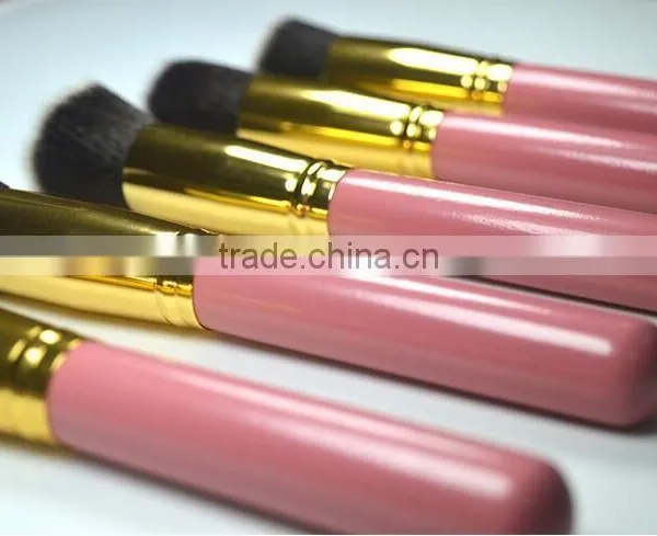 2016 10PCS Professional Custom Logo Pink Makeup Brushes Set photo-6