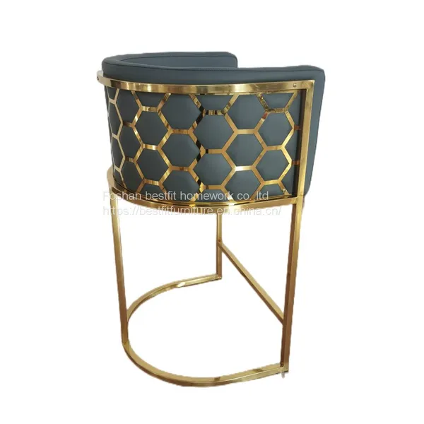 XC235B Fish Scale Back Stainless Steel Bar Stool Bar Chair Furniture