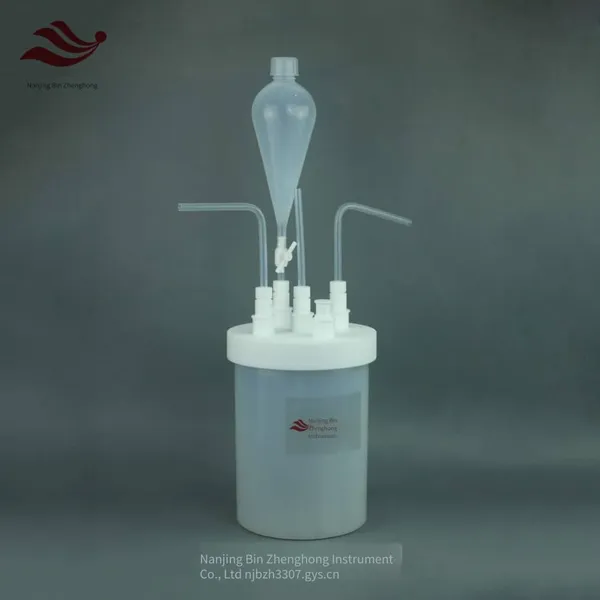 6l Multi-necked Reaction Flask With Flat Bottom Made of High-purity Transparent Pfa, Corrosion-resistant to Fluoride and Free of Dissolution Pollution photo-2