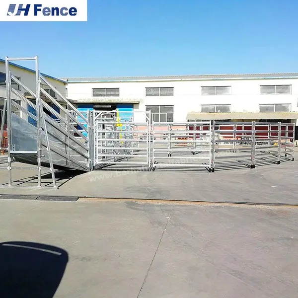 Manufacturer Powder Coated Galvanized Cattle Panel Livestock Farm Gate Easily Assembled photo-2