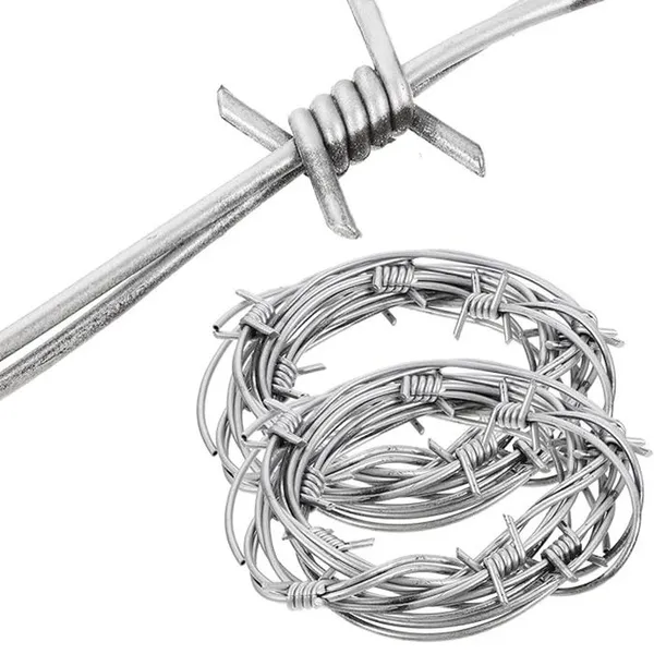 Galvanized Spiral Barbed Wire Barbed Fence Wire Outdoor Protection Wire, Factory Wholesale