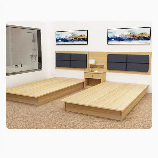 Customized Classic Design Marriott Hotel Furniture 5 Star Guest Room Hotel Furniture Modern King Bed Hotel Bedroom Furniture Set photo-5