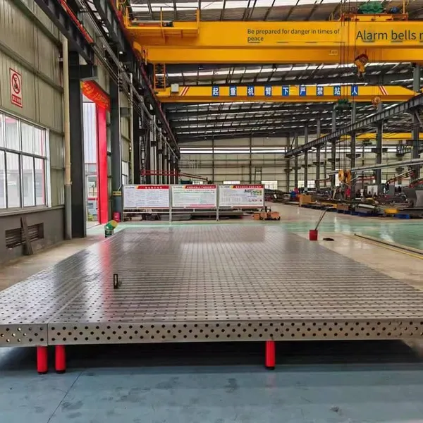 Junyuan Civil Air Defense Welding Platform, Robotic Arm Welding Platform, Anti-deformation and High Wear-resistant Gray Cast Iron Platform, Large Quantity of Stock Available, Physical Factory photo-2