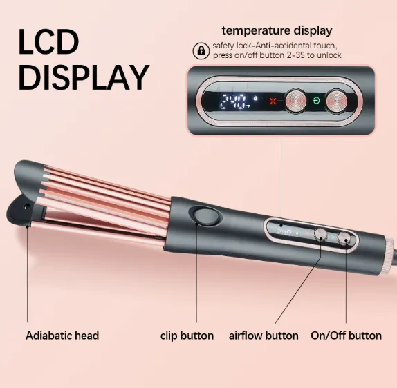 Electric Curling Iron/cold Air Styling Straightener/dual-purpose Curling and Straightening Board Clamp（Wechat:13510231336） photo-2