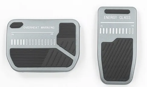 Pedais de freio e acelerador com acabamento em preto anodizado para Tesla Model 3/Y 17-25