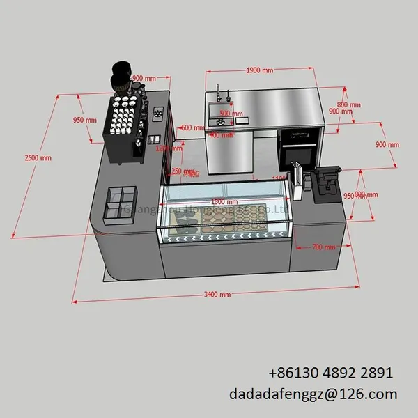 DADADAFENG Custom Stainless Steel Bar Counter Vibration Matte Finish Commercial Bar Counter