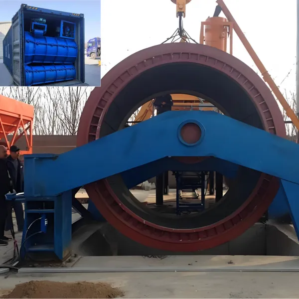 RCC Concrete Pipe Suspension Rolling Machine With Factory Price