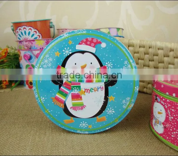 Round Metal Gift Tin Box photo-3