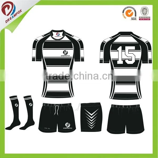 Latest Short Sleeve Rugby Jersey Sublimation Cheap Custom Rugby Jersey photo-5