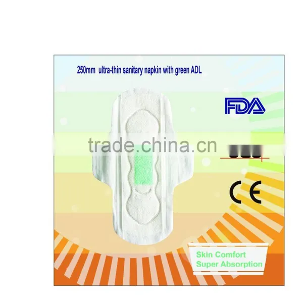 New 250mm Sanitary Napkin,super Absorbency