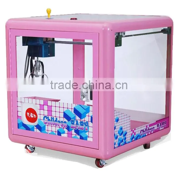 Sinoarcade Hottest Rubik's Cube Mini Claw Crane Machine Kiddy Palace Coin Operated Claw Machine Simulator for Kids and Adults