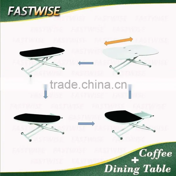 2 in 1 Extendable and Ajustable Dining Table for Dining Room Furniture photo-3