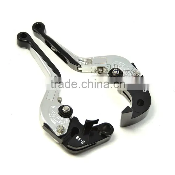 BJ-LS-001 CNC Silver Adjustable Folding Racing Scooter 150fm Brake Clutch Lever photo-5