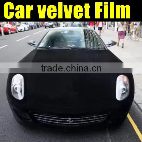 Velvet Fabric Car Wrap Film/Velvet Film for Vehicle /1.35m*15m/Roll photo-3