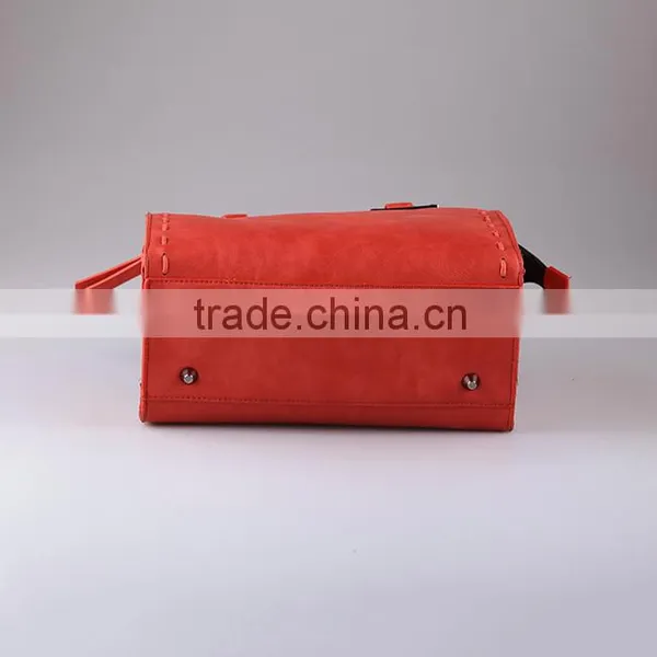 4020-Red Color Fashion High Quality Handbags Trade Assurance Designer Handbags photo-3