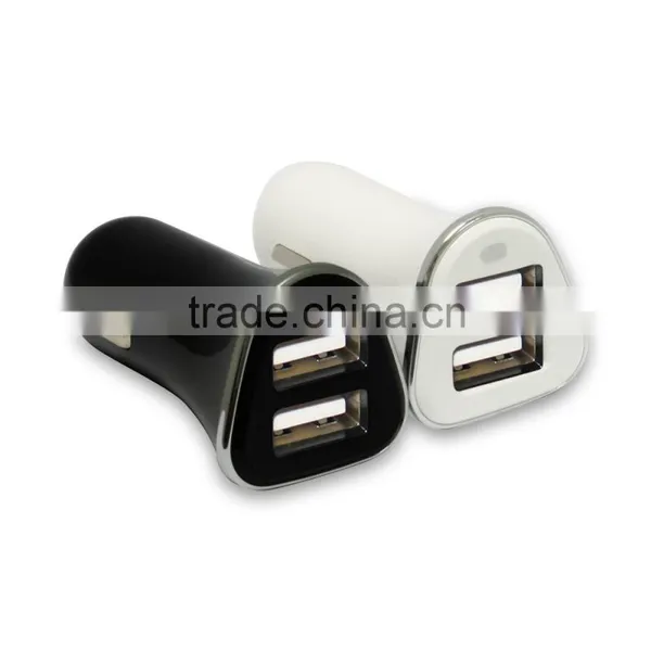 Good Quality 2 Port USB 5V 4.8A 3.4A 2.4A Quick Charger Car Charger With CE FCC Rosh Certification