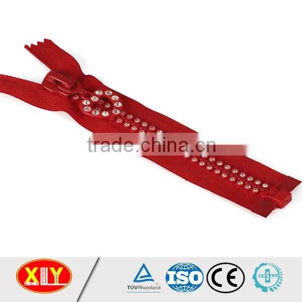 China XLY Zipper #8 Close End Fancy Style Diamond Zipper photo-6