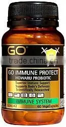 GO Healthy GO Immune Protect Howaru Probiotic Capsules 60