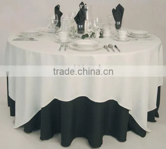 Polyester Tablecloth, Hotel/banquet Table Cover, Table Overlay