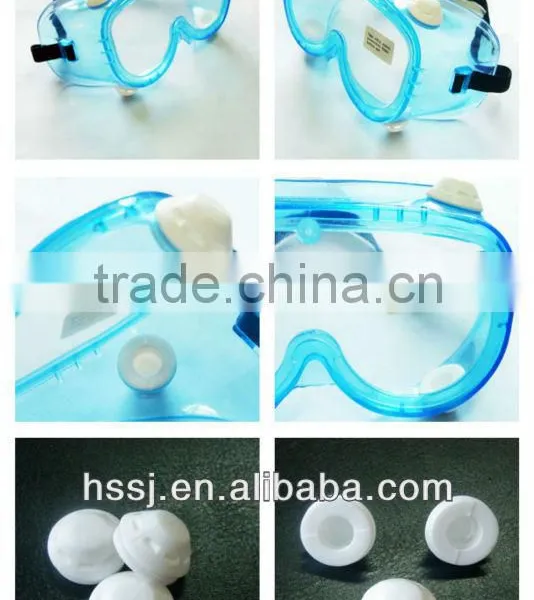 4 Vents CE Security Security Goggles Wide Vision Surgical & Working Safety PVC Safety Goggles , Protect Against Chemical Splash photo-2