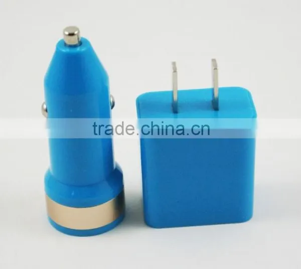 5V 2.1A Intelligent Quick Chargr High Speed Travel Wall Adapter Universal Double Port USB Car Charger Set With Top Quality