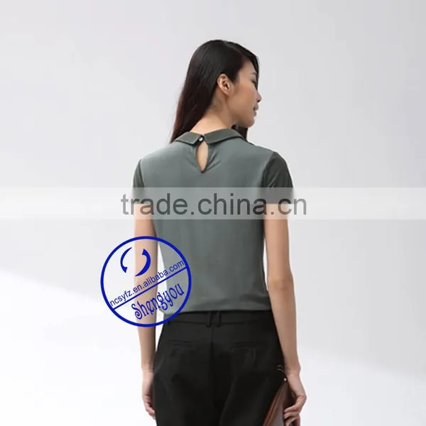 Custom Plain Women Polo t Shirt Manufactures China photo-3