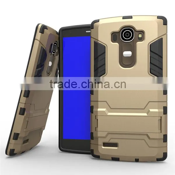 Hot Selling Hybrid Kickstand TPU PC Armor Case Iron Man Cellphone Case For LG G4 Note photo-4