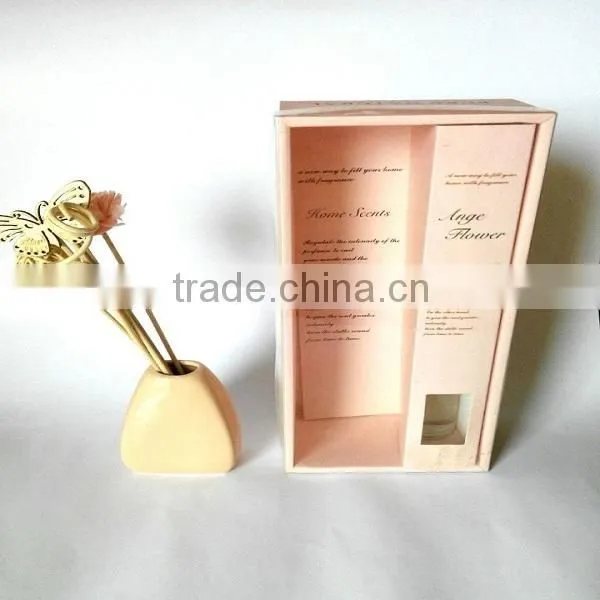 Pure Natural Red Ceramic Flower Fragrance Diffuser For Home Decoration photo-4