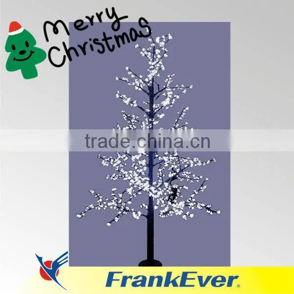 NEW! 2.5 FOOT FIBER OPTIC EVER CHANGING COLORS WHITE CHRISTMAS TREE