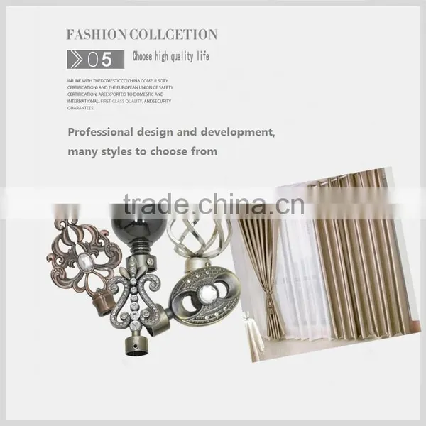 New Design Curtain Rod, Embossed Iron Curtian Pipes 28 mm photo-5