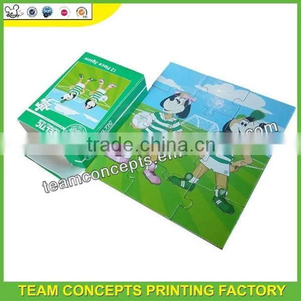 12pcs Custom Kids Mini Jigsaw Puzzle Games photo-3