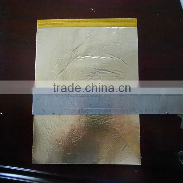 Imitation Gold Leaf in Booklet 14x14 Bronze Leaf 6sheet/booklet Under Plastic Film photo-2