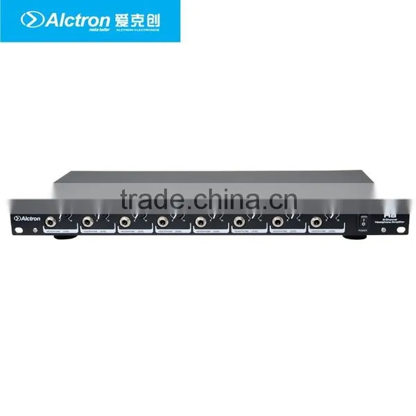 Alctron H8 Professional High-power 8 Channel Headphone Preamplifier, Headphone Amplifier,Ultra-Versatile Headphone Amplifier photo-3