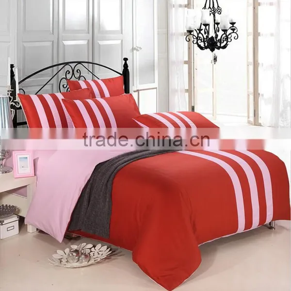 Pure Cotton Twill Printing Bedding Set, Stitching Color photo-4