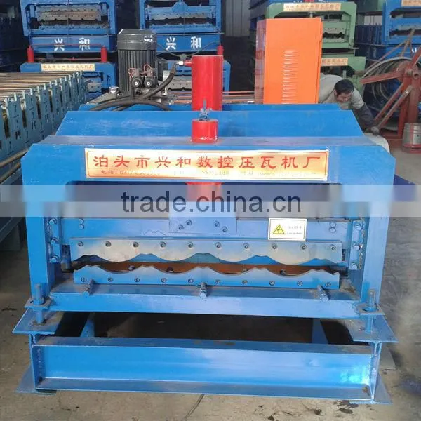 828 Color Steel Metal Glazed Tile Roofing Rolling Machine Manufacturing In China