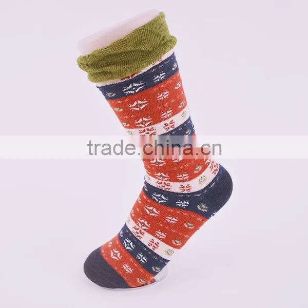 Lady 200N Fashion Cotton Socks With Chiffon Lace on the Cuff Rosso Toe Korea Sock