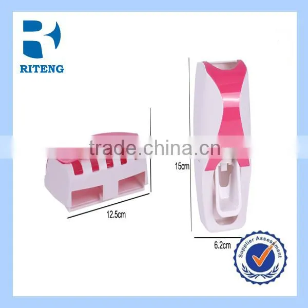 Cute Merit Student Style Automatic Toothpaste Squeezing Device With Toothbrush Holder photo-3