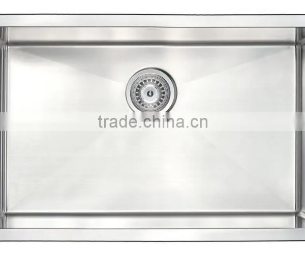 CUPC Handmade Undermount Single Stainless Steel Kitchen Sink Made in China photo-2